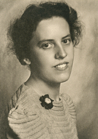 Gisela Sott, Autogrammkarte vom Beginn ihrer Karriere